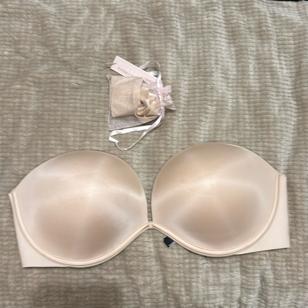 VICTORIA SECRET INVISIBLE SOLUTIONS EVERY-WAY BRA CONVERTIBLE FIT SZ 36DD